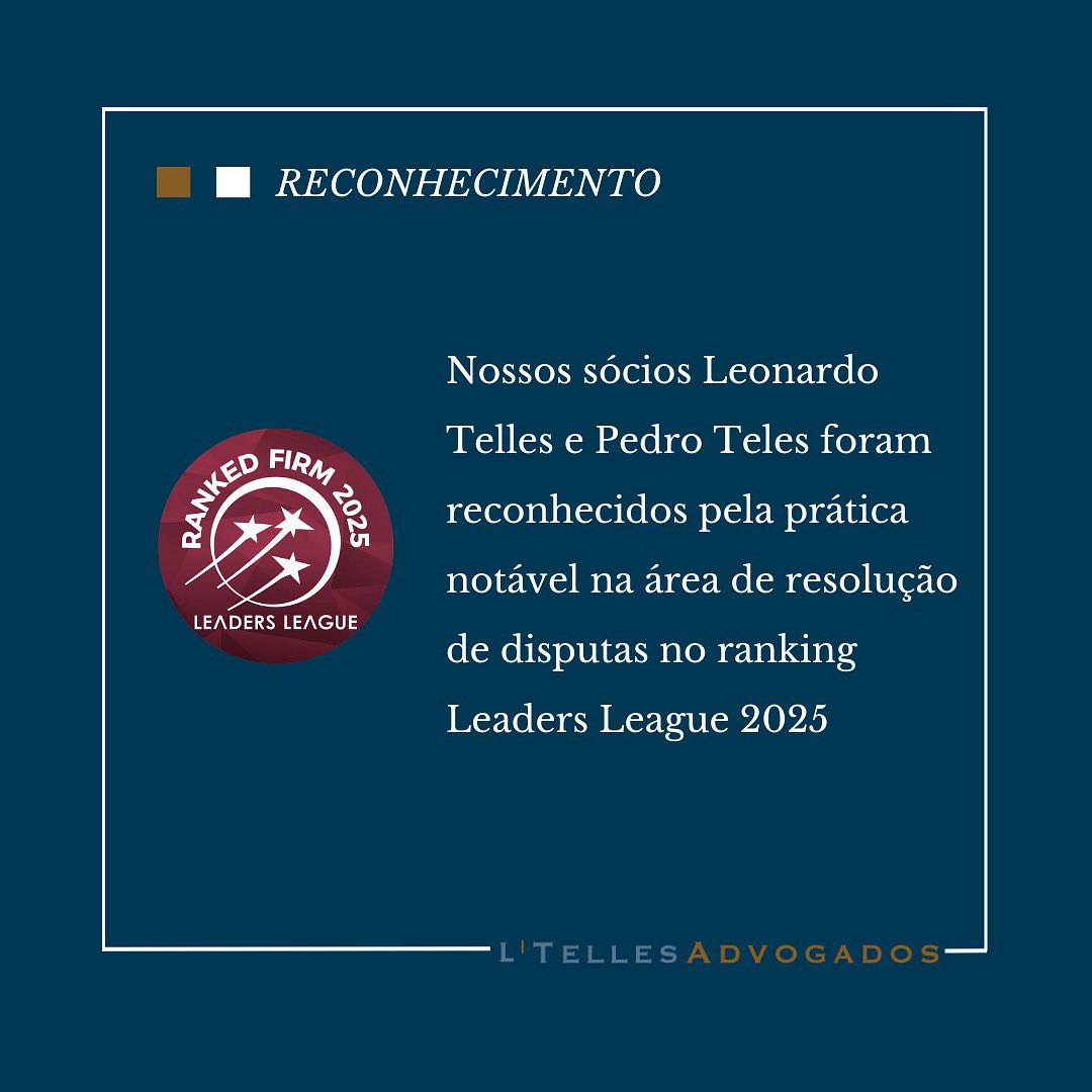 RECONHECIMENTO | Leonardo Telles e Pedro Teles são reconhecidos em Resolução de Disputas